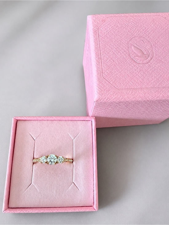 Swarovski Jewelry - Swarovski Attract Trilogy Ring 18K Gold Finish Size 60 (US 8.75)